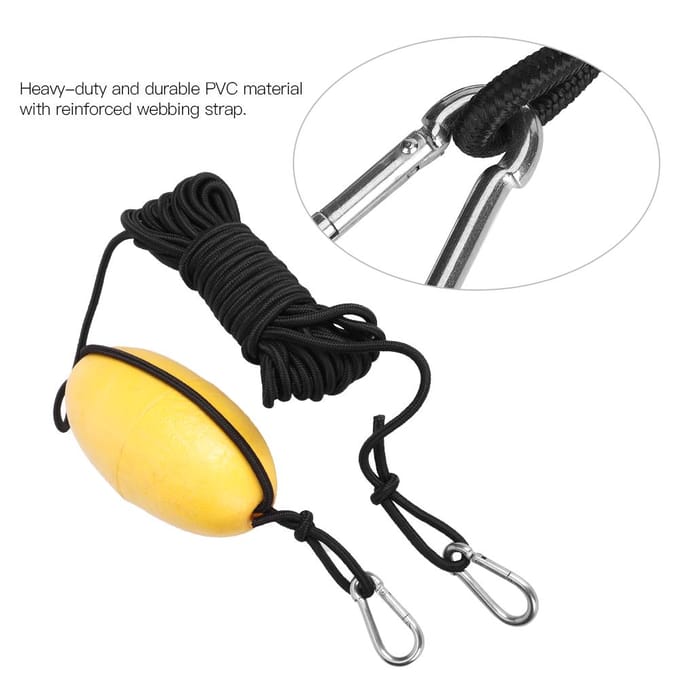 9,8m32,2ft Vis Drijvende Anker Werplijn Zee Drijver Draagbare Drijver Boei Accessoire voor Zee yellow