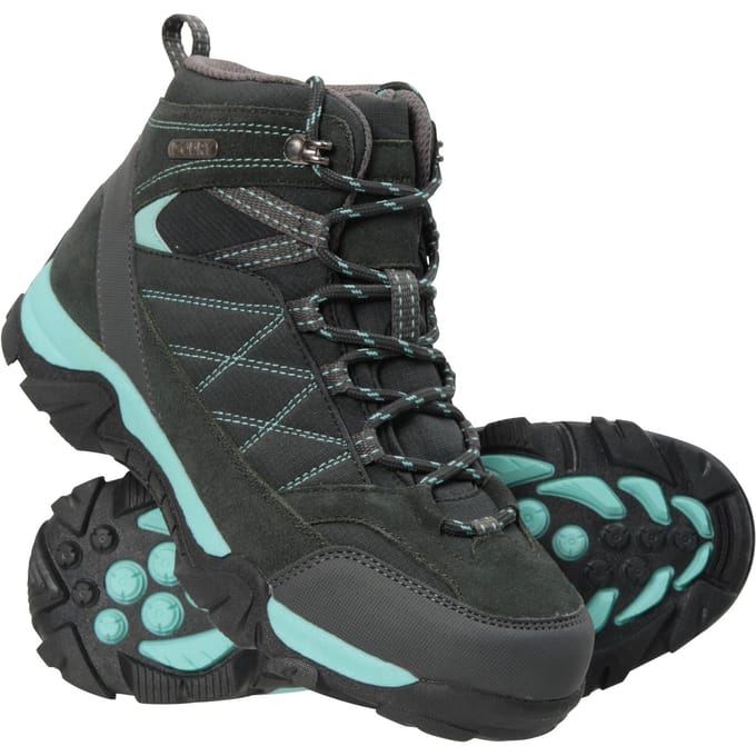 Mountain Warehouse Kinder/kleuterpad suède wandelschoenen (Teal)