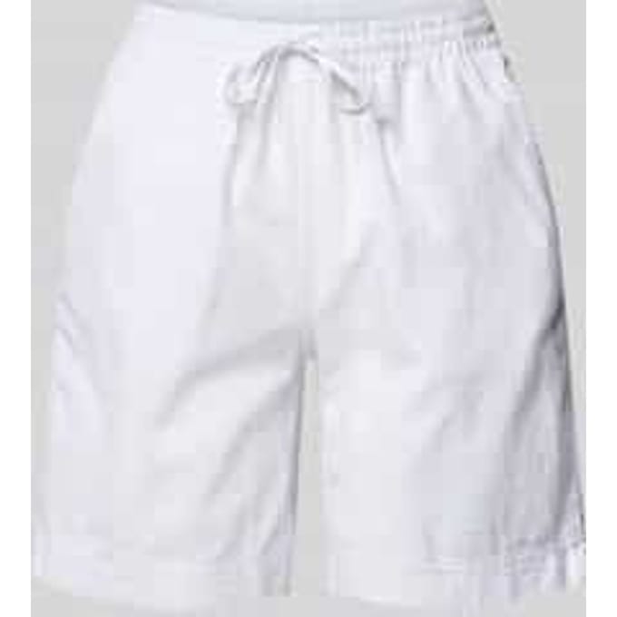 Relaxed fit korte broek met elastische band, model 'Cissie'