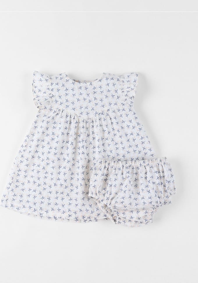 Noukie's - Jurk + bloomer - Katoenen voile - 2 jaar 92