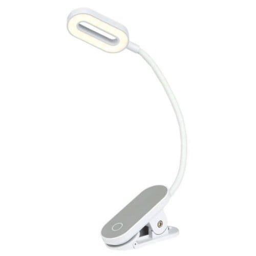 Libri_x led leeslamp met clip usb oplaadbaar wit