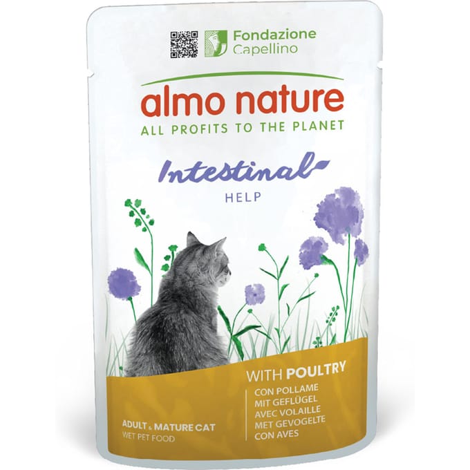 Almo Nature - Intestinal Help Natvoer Kat - Gevogelte - 70g - 30 zakjes