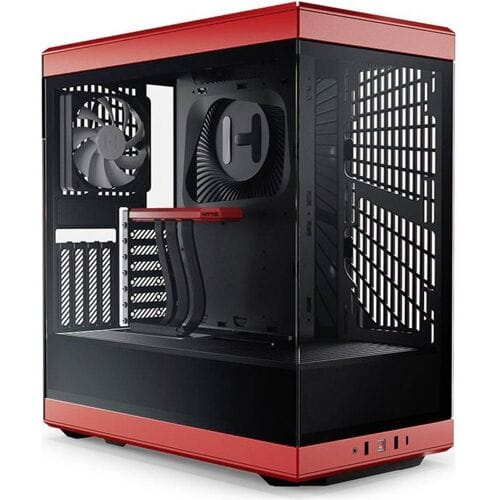 HYTE Y40 Tempered Glass Midi-tower PC-behuizing Zwart-rood