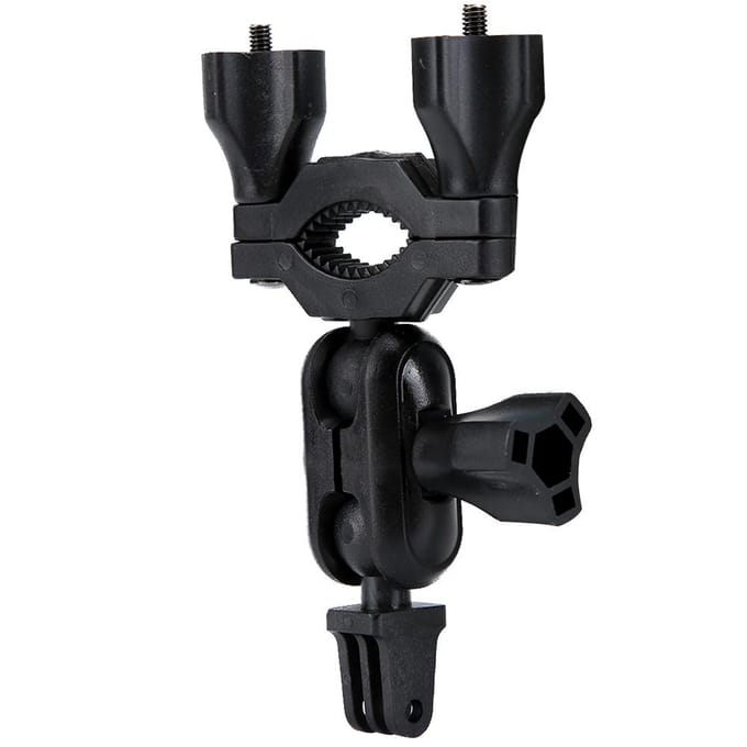 Kit de support de caméra de rétroviseur de voiture, support d'enregistrement de conduite rotatif à 360 degrés black