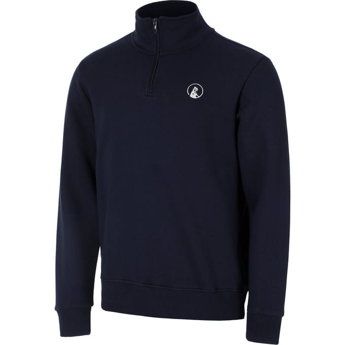 Quiet Please Essential Troyer Sweatshirt Heren-donkerblauw