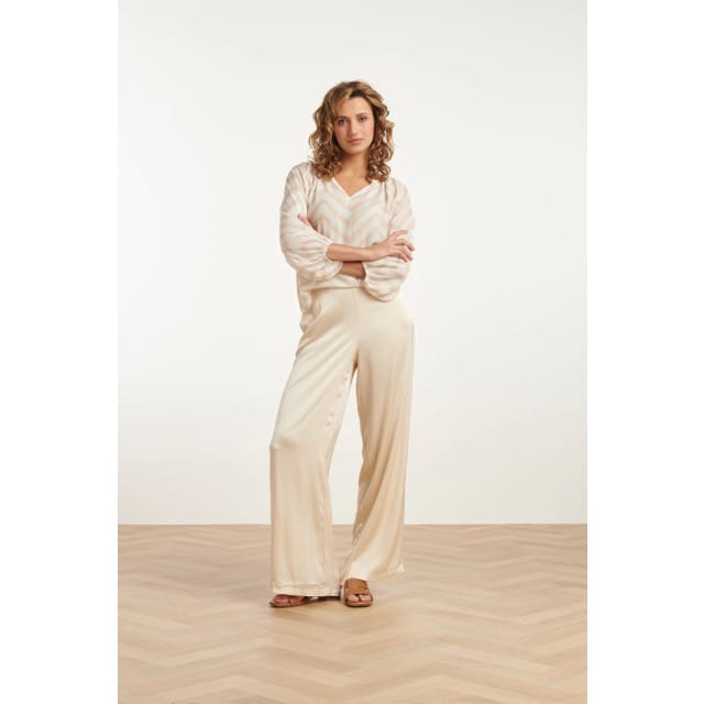 Smashed Lemon 25211 wijd satijnen broek |