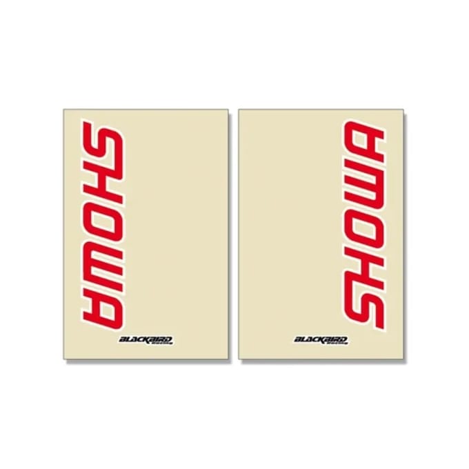 Motorcycle Fork Decor Stickers Blackbird Racing Showa