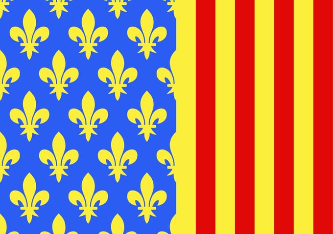 Vlag Lozère 150x225cm