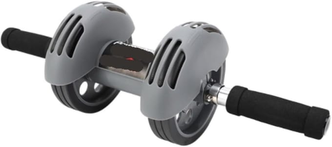 Buikspiertrainer Wiel - Core Trainer - Kracht Training - Veer Assistentie - 1200 Gram - Zwart