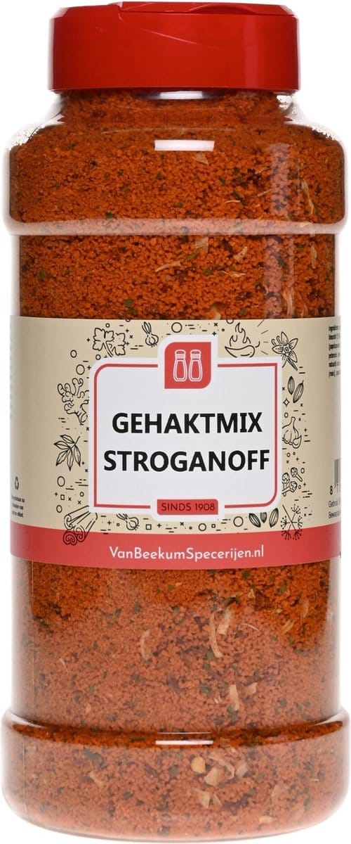 Van Beekum Specerijen - Gehaktmix Stroganoff - Strooibus 600 Gram