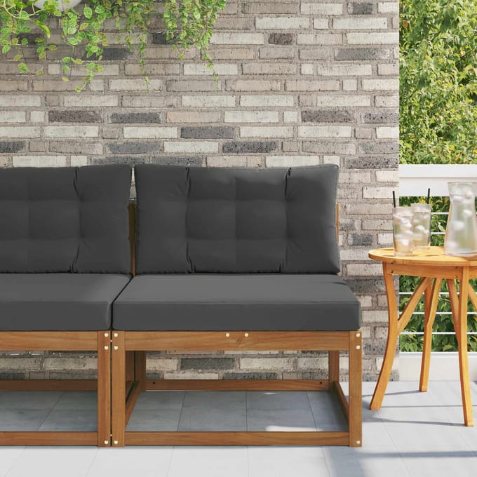 vidaXL - Buiten - Midden - Sofa - Naturel
