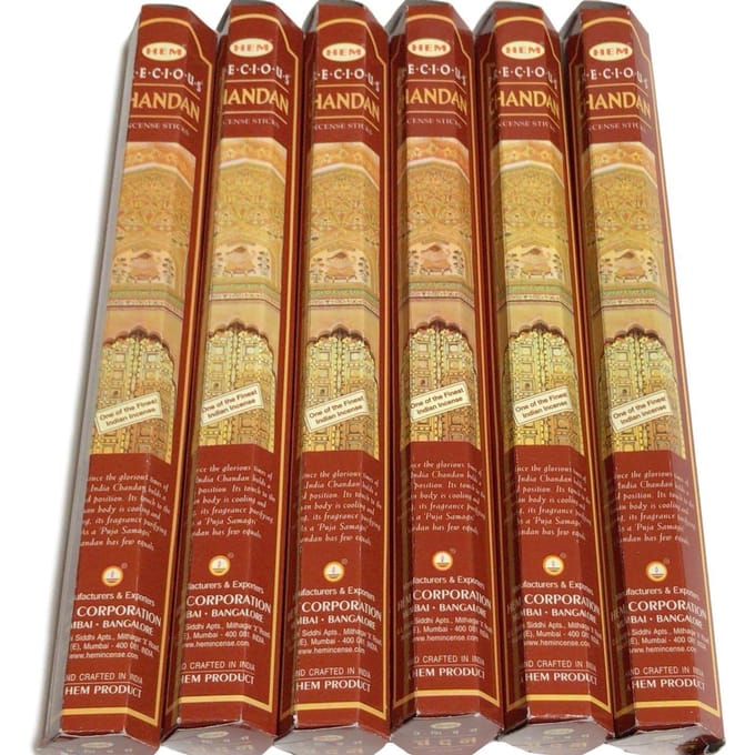 HEM Kostbare Sandelhout Rookstokjes 6 Dozen brown