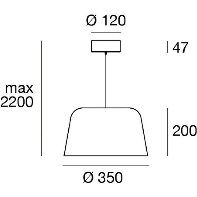 Linea Light LED hanglamp Delfi_P, wit, Ø 35 cm, metaal