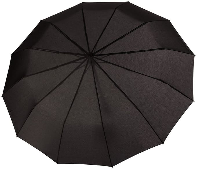 doppler Paraplu Fiber Magic Major Duomatic Uni Black Zwart