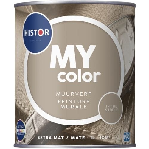 Histor MY Color Muurverf In The Saddle - Extra Mat - Reinigbaar - Extra Dekkend - 1L - Beige