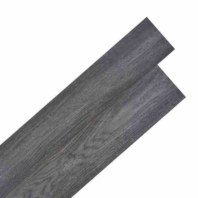 vidaXL - Vloerplanken - Zwart - en - Wit - 2,51 - m² - 18 - st - PVC