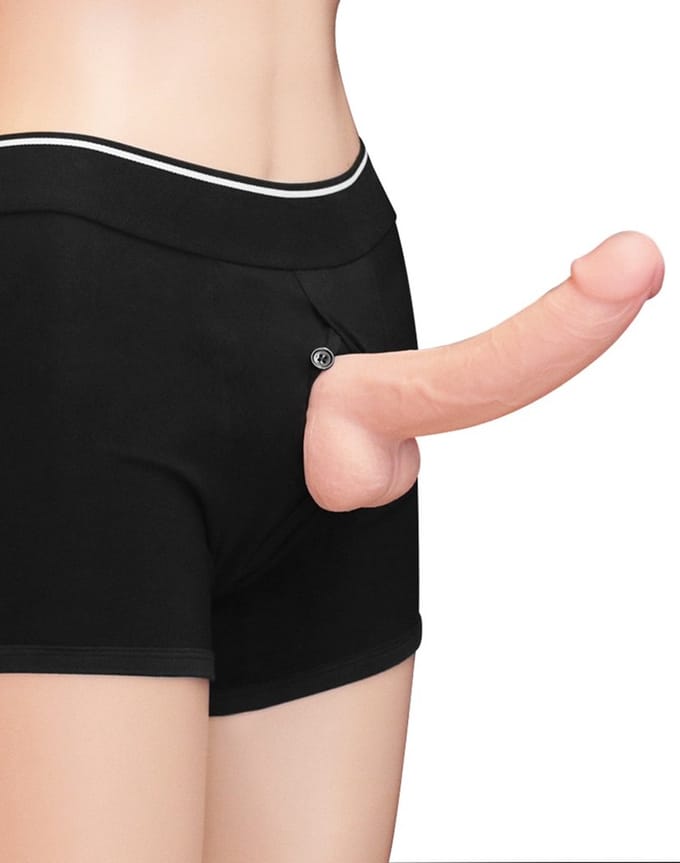 Lovetoy - Unisex Strap-on Short - Zwart - Maat L