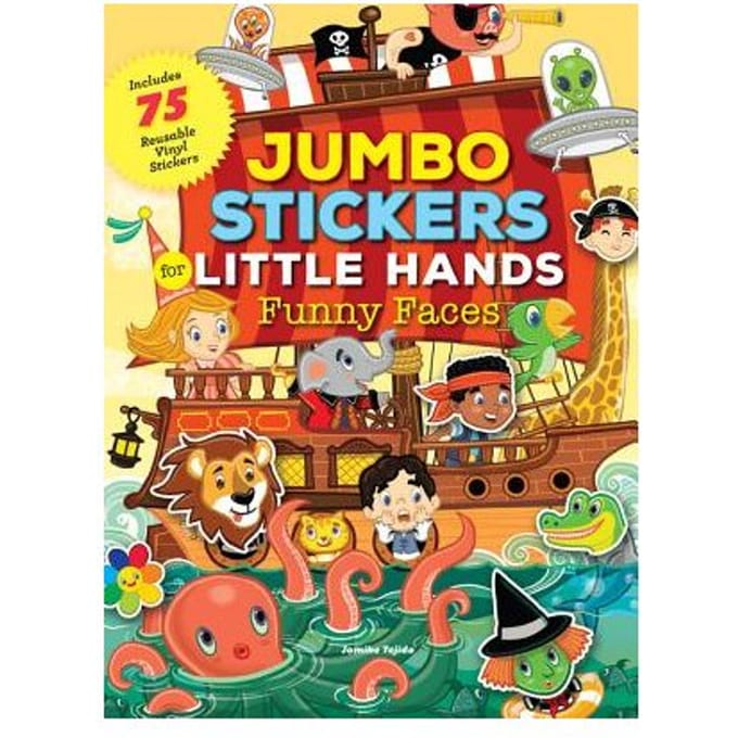 Jumbo Stickers For Little Hands: Funny Faces - Jomike Tejido