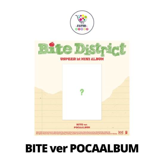 [Précommande] Mini-album 1er [BITE DISTRICT] de USPEER Version au Choix Album Officiel K-POP CD BITE Ver. (POCAALBUM) beige