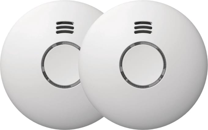 Profile Optical Rookmelder 85dB Draadloos Koppelbaar Kit 2 Stuks