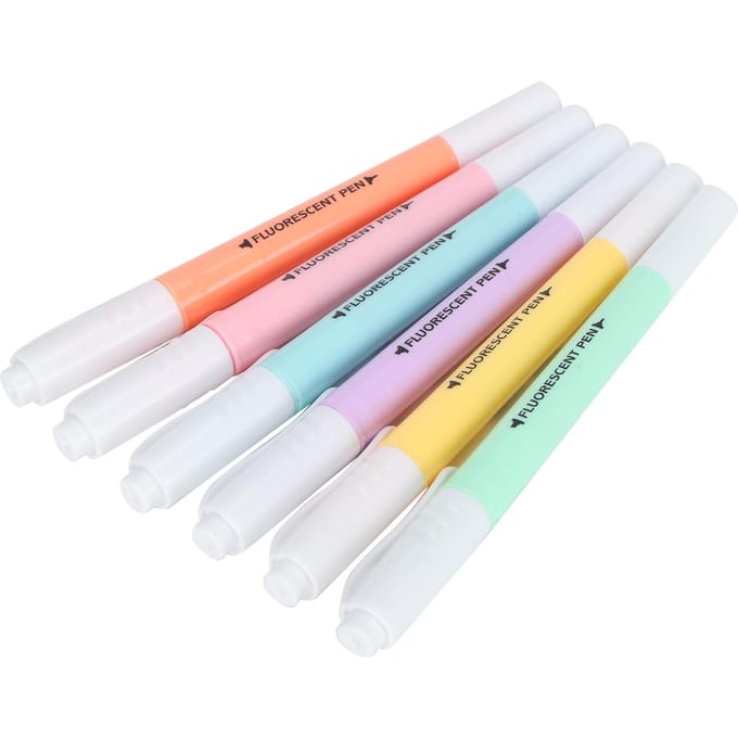 Dubbelkoppige Markeerstift Kinderen Schilderen Tekenen Markeerstift Stiften Set white