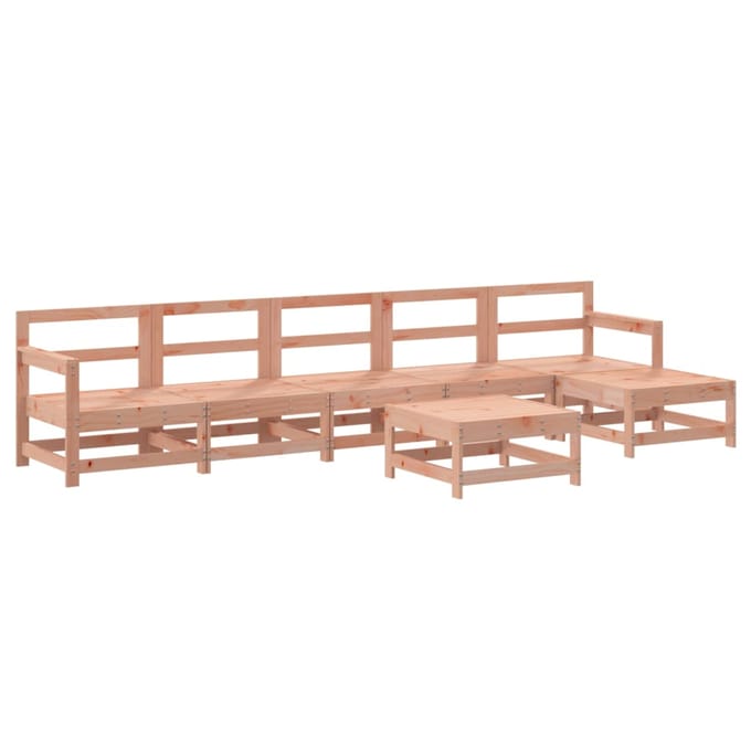 vidaXL - 7-delige - Loungeset - massief - douglashout