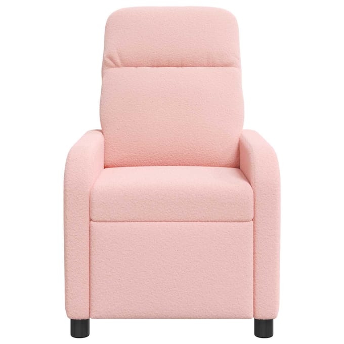 vidaXL - Recliner - Roze - Bouclé