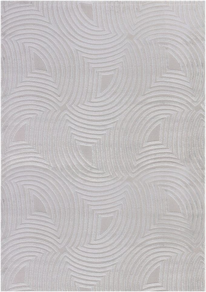 Flycarpets Cara Modern Japandi Duna Vloerkleed - Zilver - 80x150 cm