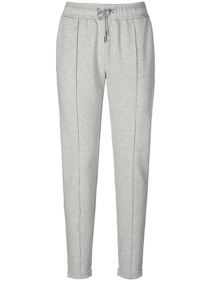 Joggingbroek elastische band Van Peter Hahn grijs