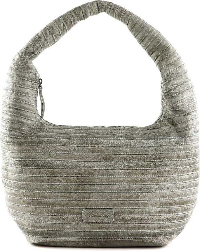 FREDsBRUDER Leren Schoudertas Lift Hobo Smoke Blue Blauwgrijs