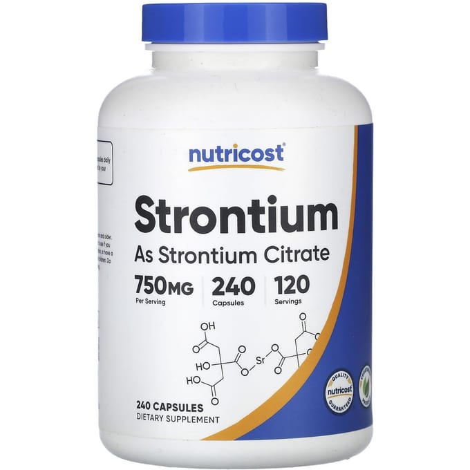 Strontium, 240 capsules (375 mg per capsule)