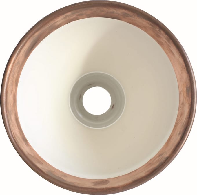 DCWéditions - LAMPE GRAS N°201 klemlamp - niet gepolijst koper/wit - conisch - brons