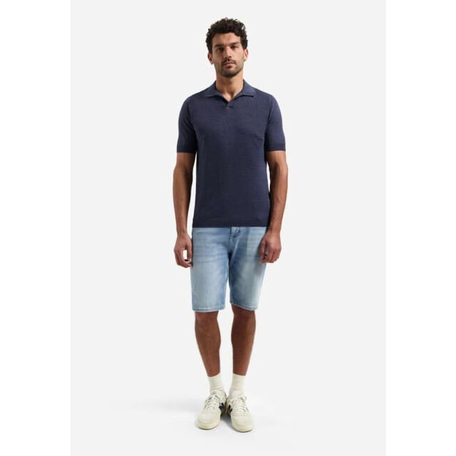 No Excess Pullover Short Sleeve Polo Navy  3XL