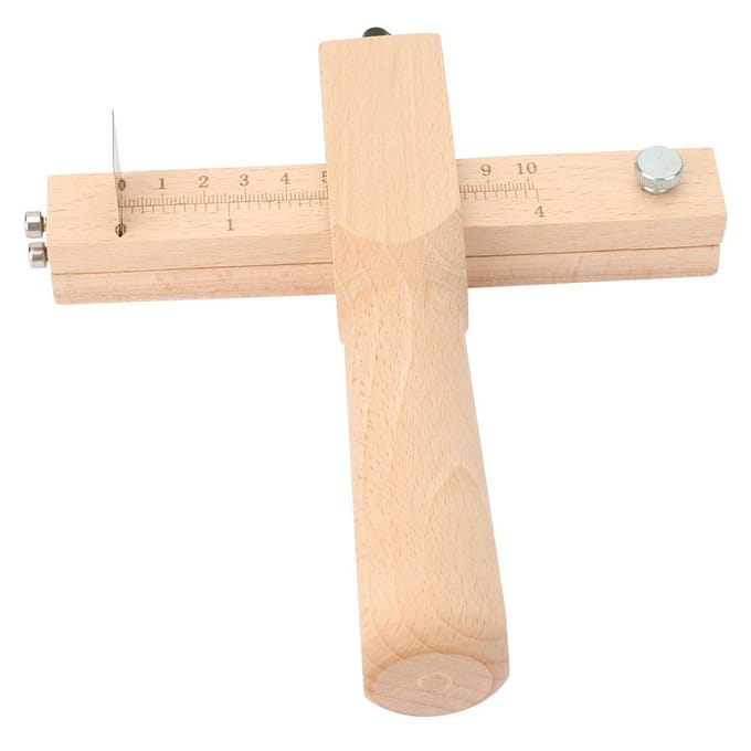 Outil de coupe à main pour ceinture artisanale, sangle en cuir réglable, coupe-bois beige