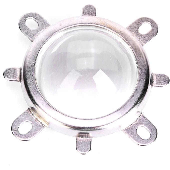 44mm Optische Glaslens 50mm Reflector Collimator Cup Vaste Beugel voor 20 100W LED-licht(60 graden  ) white