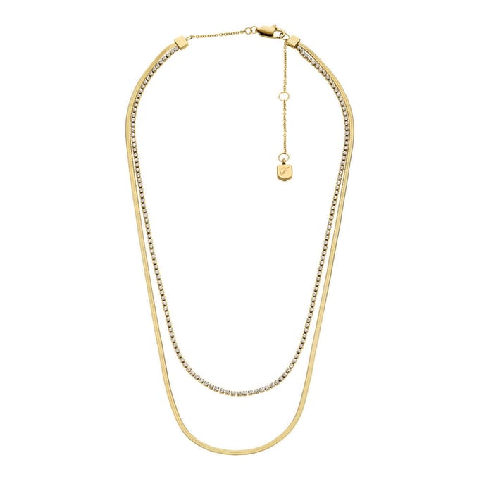 FOSSIL ELLIS Dames Collier - Goudkleurig