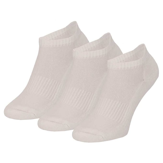 Sneaker sportsokken - Wit - Badstof - 3-Pak - 42/47