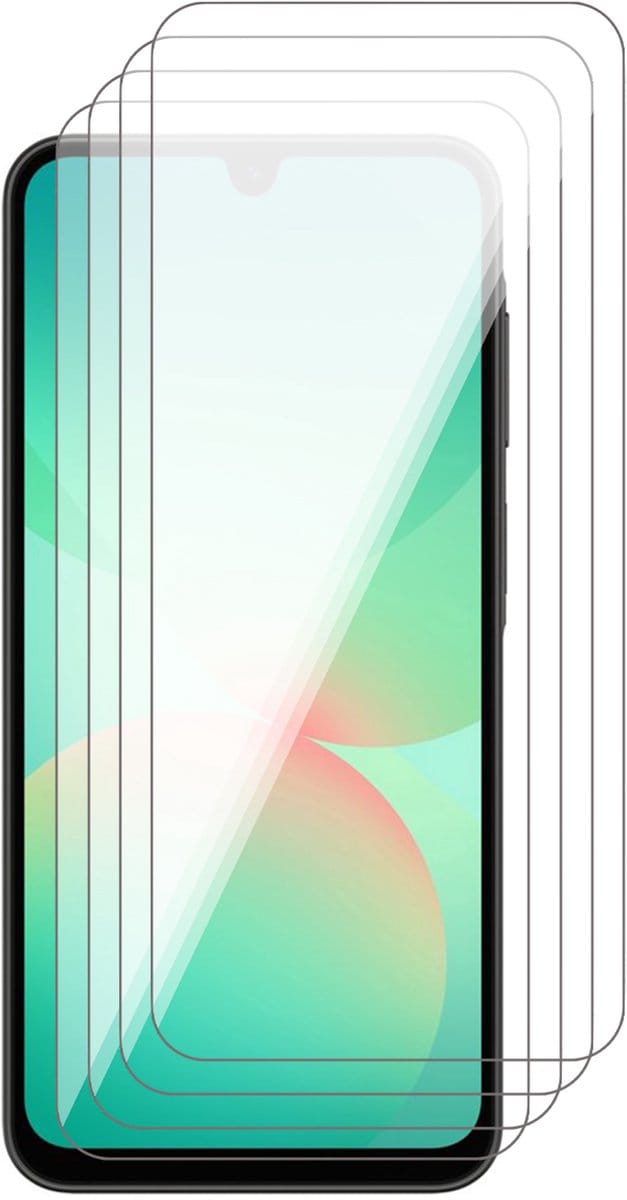 Screenprotector geschikt voor Samsung Galaxy A17 5G / A26 / A16 - 4x Glas Screen Protector
