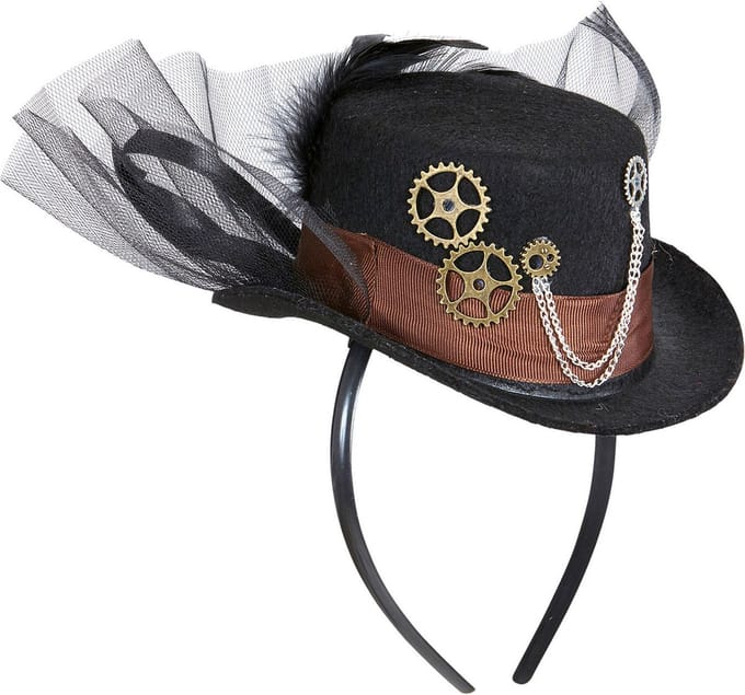 Mini hoedje steampunk dames