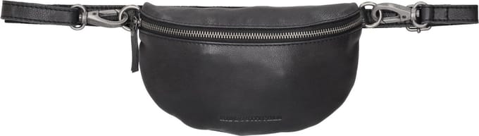 Hide & Stitches Paint Rock Heuptas - 100% Leder - Fanny Pack - Leren Dames Tas - Zwart