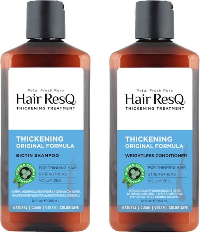 PETAL FRESH - Hair ResQ Shampoo + Conditioner Thickening Original - 2 Pak