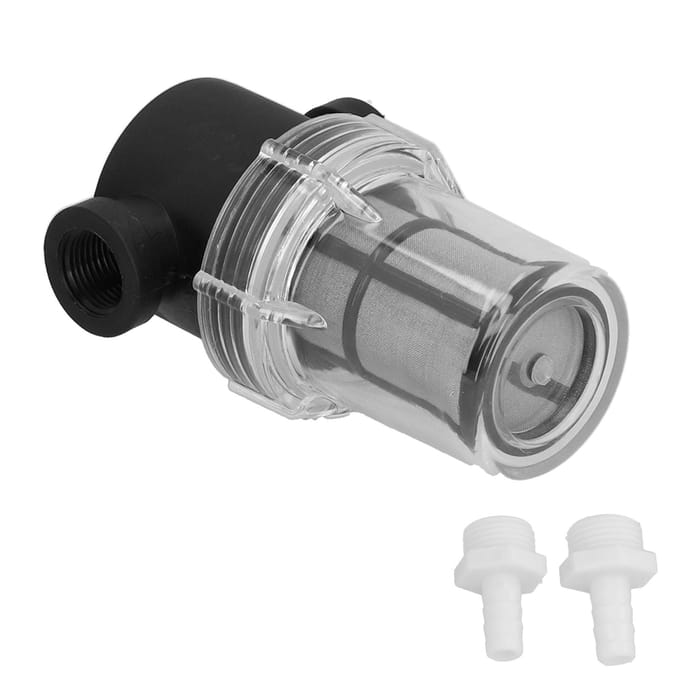 Bier Inline Filter Zeef voor Thuisbrouwen 150 Micron 80 Mesh Water- en Bierfiltering L gray