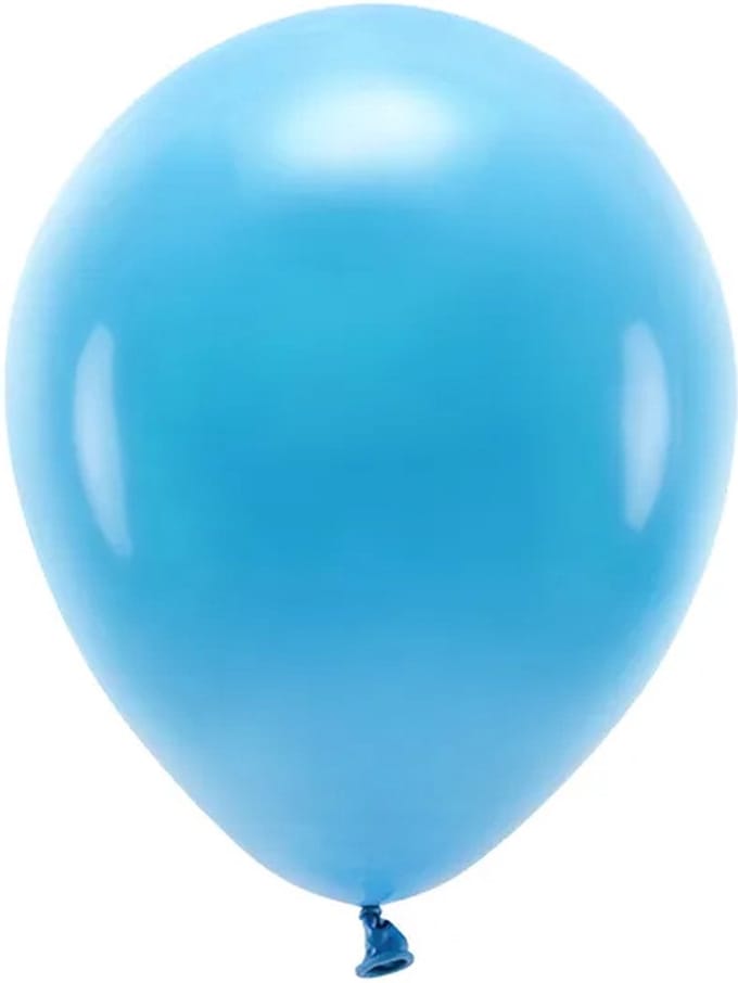 Partydeco - 100 Eco Ballonnen pastel turqouise - 30 cm