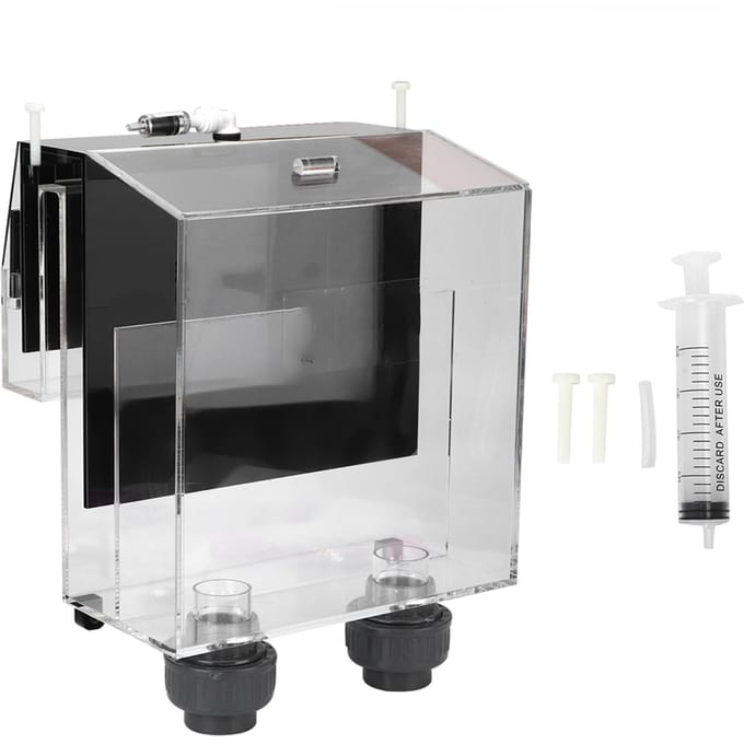 Kwaliteit Acryl Zelfstart Sifon Hang On Overloopbox voor Vissenkom Aquarium gray