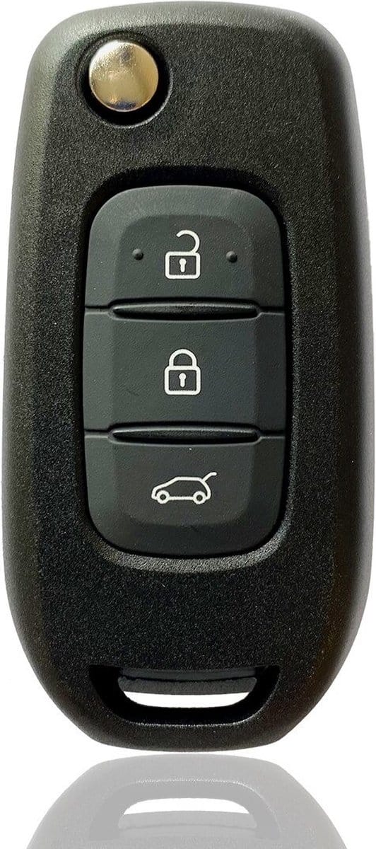 XEOD Autosleutelbehuizing - sleutelbehuizing auto - sleutel - Autosleutel / Renault 3 knops klapsleutel VAC102