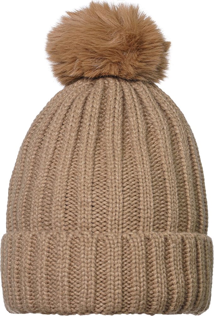 Damesmuts - Flurry Pompon - Beige - Afneembare pompon - Warme voering