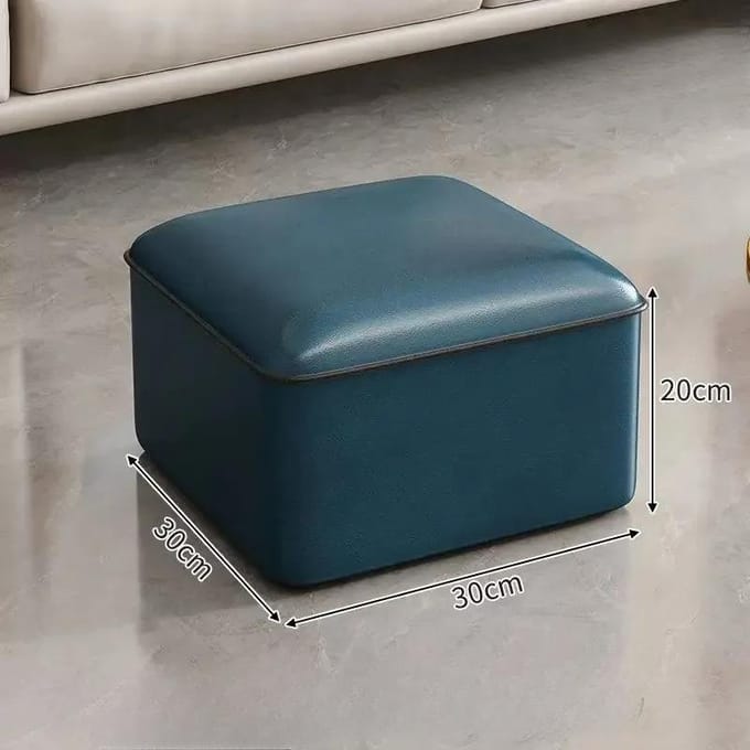 Kruk Thuis Licht Luxe Lage Krukken Deurgang Schoenen Wisselkrukken Vierkante Kruk Woonkamer Sofa Zijbank Lederen Poefs Poef