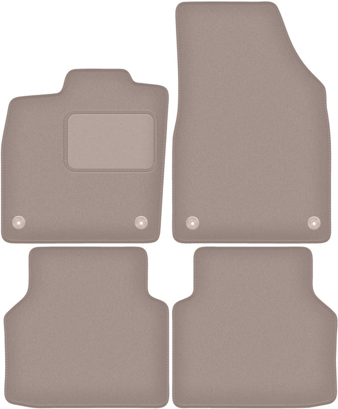 Beige velours vloermatten voor: Audi Q4 e-TRON (2021-2022)