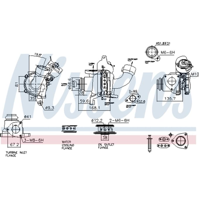 Supercharger, drukvulling NISSENS 93422