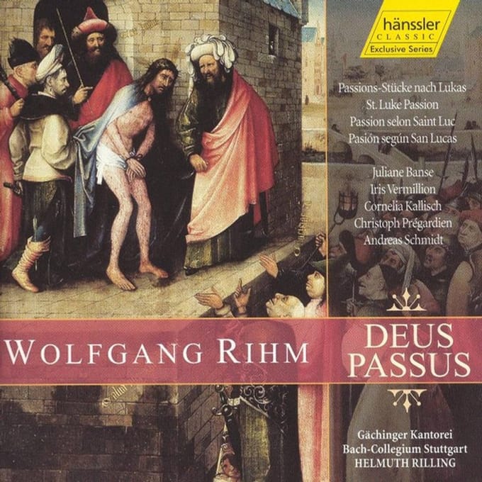 Gächinger Kantorei Stuttgart, Bach-Collegium Stuttgart, Helmuth Rilling - Rihm: Deus Passus - Passions-Stuecke Nach (2 CD)
